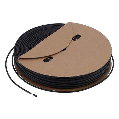 Hot Shrink Sleeve Kit For Home Electronics Wiring Protects Wires From Exposure With High Strength Flame Retardant Polyolefin Tubing That Stays Tough, black spool