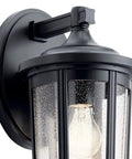 Olde Bronze 14.5 Inch Outdoor Wall Light Lantern, 1 Light, wet location, aluminum construction with 6.25 x 8.75 backplate