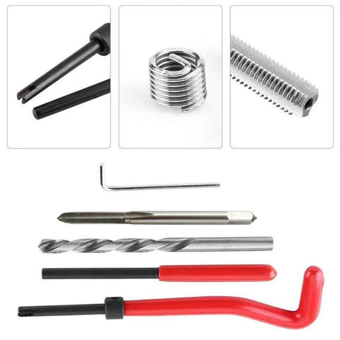 30 Piece Metric Thread Repair Kit With Threaded Inserts And Installation Tool for M3 M4 M7 M9 M11