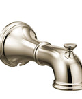 Belfield Diverter Tub Spout Faucet 185820NL Polished Nickel Finish With Lift Rod showcasing elegant curves and sleek design.
