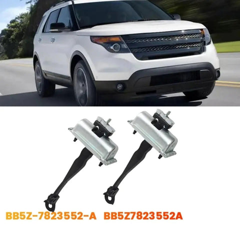 Front Door Check Hinge For Explorer 2011 2012 2013 2014 2015 2016 2017 2018 2 Pack Heavy Duty Door Limit Hinge Strap BB5Z-7823552-A shown with car