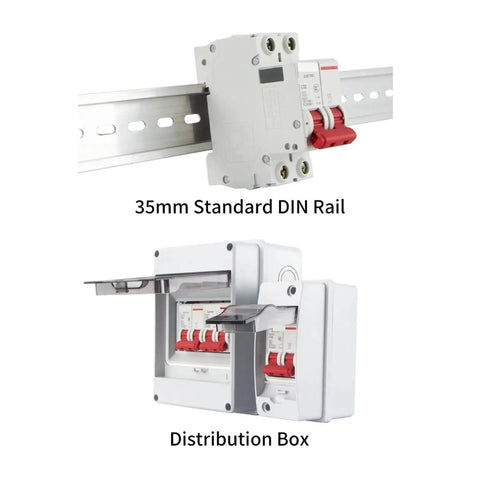 Heavy Duty Mini Circuit Breaker Serving Up Rock Solid Overload Tracking And Quick Short Circuit Shutoff Slick Din Rail Mount Design with 35mm DIN Rail