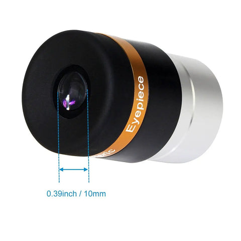 4mm Wide Angle Eyepiece For 1.25 Inch Telescopes With 62 Degree Field Of View, Aspheric HD Fully Coated Optics, High Magnification