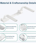 Adjustable Toilet Safety Rail With Rock Solid No Slip Handles Hassle Free Bathroom Assist Bar For Elderly Big Time Stability Quick Install Wide Arm Waterproof Grip with ergonomic non-slip handles and sturdy base.