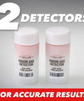 Radon Short Term Test Kit With 2 Detectors For Real Estate Deals EPA Approved Lab Fees Included Return Mailer Quick Lab Results In About One Week Easy To Use For Buyers And Sellers No Guesswork