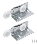 Twin Pocket Door Roller Set With Top Mount Rollers 7/8 Inch Wheels Alloy Steel Construction Heavy Duty For Cox Doors