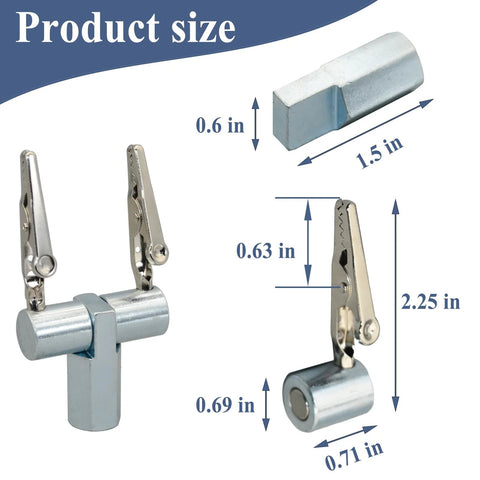 Amazon Gugaguga 55000 soldering wire clip holder with two removable spring clamps on a cylindrical magnetic base