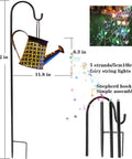 Cool Watering Can Lights Multicolor Outdoor Garden Decor Hanging Lantern Waterproof Solar Waterfall Lights Pathway Yard Art