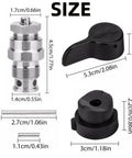 Dimensions of 2 Pack 235-014 Prime Spray Valve And Drain Valve Kit For Graco Airless Sprayers Fits 210 230 390 395 490 495 595 3400