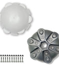 Small Wind Turbine Wheel Hub And Cap Kit For 17mm Shaft Durable Metal Hub 3 5 Or 6 Blade Configs Includes Screws And Nuts Fits 100W To