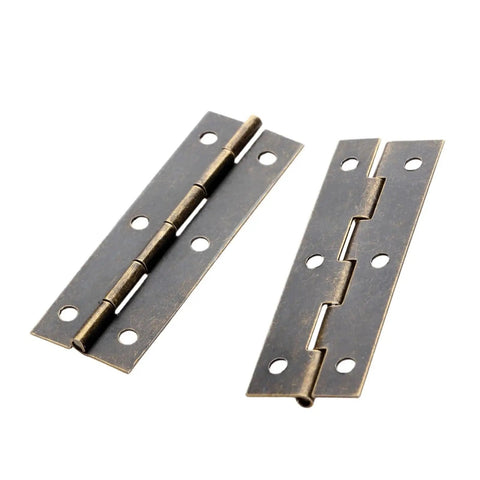 Heavy Duty Concealed Door Hinges 8 Pack Folding Butt Metal Hinges For Cabinets And Furniture With Screws 60x20mm