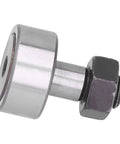 Cam Follower Bearing Stainless Steel Needle Roller Bearing Bolt Stud Type For Machine Tools And Industrial Equipment, heavy duty, shown with hex nut