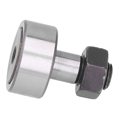 Cam Follower Bearing Stainless Steel Needle Roller Bearing Bolt Stud Type For Machine Tools And Industrial Equipment, heavy duty, shown with hex nut