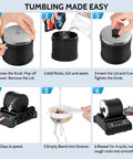 Step-by-step use of Totally Complete Gemstone Tumbler Kit For Adults And Kids With LCD Display, 9 Speed Motor And 9 Day Timer.