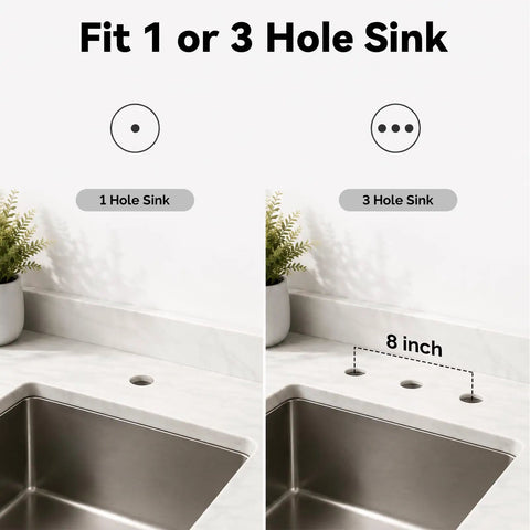 Foolproof Brushed Nickel Deck Plate And Faucet Hole Cover For Three Hole Sinks With Dead Stop Foam Gasket Plus Slick Stainless Steel Flange Build That Kills Drips And Keeps Your Kitchen Setup Tight