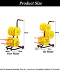 Heavy Duty Wire Spool Rack On Wheels With Casters For Electrical And Industrial Garage Use 4 To 6 Rods Multi Spool Wire Dispenser