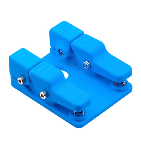 Super Cool Qinkyh Welding Wire Fixture And Soldering Table Clamp in blue, designed for 0.3-8mm wire, durable and adjustable.