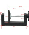Rock Solid Reversible C Clamp For Woodworking And Plastic Projects 10 To 57mm Wide Adjustable Jaw with detailed measurements