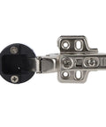 Stainless Steel 201 Glass Cabinet Door Hinges 2 Pack With 35 Cup Damping Buffer Silent Close Soft Close Hinge, side view