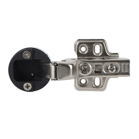 Stainless Steel 201 Glass Cabinet Door Hinges 2 Pack With 35 Cup Damping Buffer Silent Close Soft Close Hinge, side view