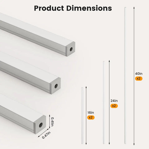 Sleek Led Recessed Lighting Kit Featuring Six Premium Slat Wall Bars That Truly Level Up Your Space Making Interiors Look Fly With Zero Hassle During Fast Install Any Weekend