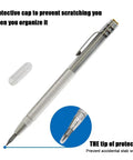 Tungsten Carbide Tip Scriber 2 Pack Hand Drill Aluminum Etching Engraving Pen With Clip And Magnet for Glass Ceramics Metal Sheets