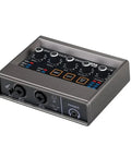 USB Audio Interface for PC With Touch Control, XLR Inputs With Preamps, 16 Bit 48 kHz, Phantom Power 48V, compact metal casing