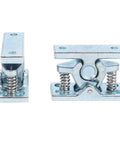 Heavy Duty Zinc Alloy RV Door Catch 2 Pack Spring Loaded Double Roller Latch for trailer, motorhome, boat use, silver