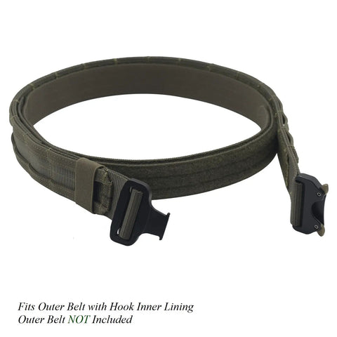 Duty Belt Inner Belt 1.5 Inch Loop Liner Tactical Under Belt Ranger Green Medium Fits Up To 2.25 Inch Belts