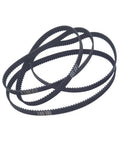 Durable 6mm 2GT Timing Belt Set For 228-274 Pitch Pulleys shown coiled, high-performance drive belt, abrasion-resistant, flexible.