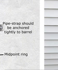 2 Inch PVC Expansion Joint With O Ring For Rigid Conduit, 4 Inch Expansion Travel, Electrical Conduit Thermal Expansion Coupling, Gray PVC Fitting, Heavy Duty, Ideal For Temperature Shifts In Wiring Runs installed on meter conduit