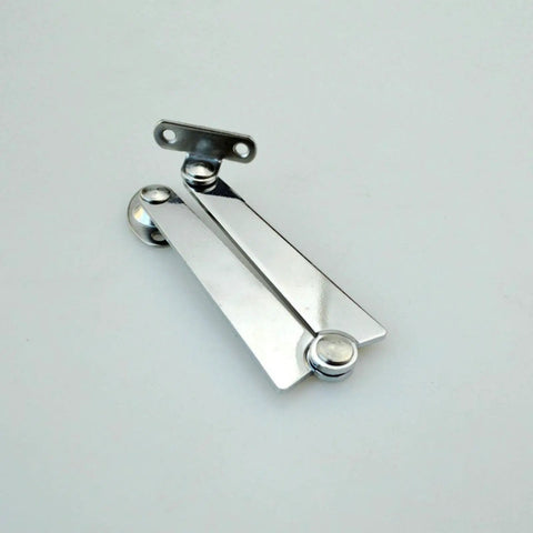 Heavy Duty Folding Lid Hinge With Mounting Screws For Cabinets And Wooden Boxes, Left Side Lid Support Bracket in iron