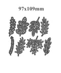 Eight Piece Leaf Metal Die Cuts Set For Scrapbooking And Card Making, floral leaf cutting dies stencils, 9.7x10.9 cm carbon steel