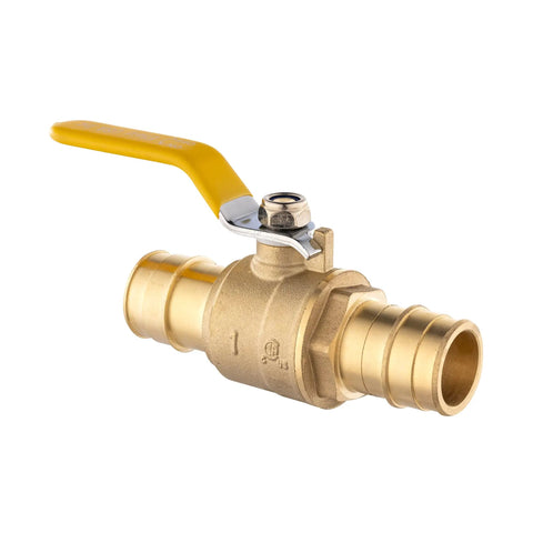 5 Pack Cold Expansion Pex 1 Inch Brass Ball Valve For Pex A Pipe Connection Expansion Type Full Port Shutoff With Protection Cap