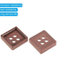 PLCC84P IC Socket 84-Pin 2.54mm Pitch DIP Through-Hole Mount brown durable plastic for PCB Boards, 2 pieces showcased