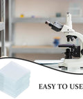 100 Count Square Cover Glass Microscope Slides Kit With Crystal Clear Glass for universal compatibility in a lab setting