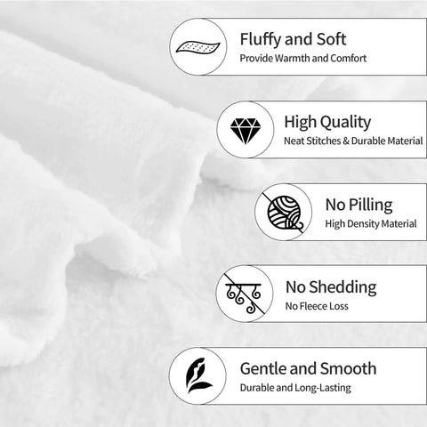 Super Cozy Pickup Truck Blanket Throw Ultra Soft Flannel Travel Blanket showing features: fluffy, high quality, no pilling, no shedding.
