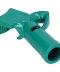 Pro 3/4 In Tube Bender And Pipe Former crafted From Heavy Duty 45# Steel, green tool close-up showing ergonomic handle for pipe bending.