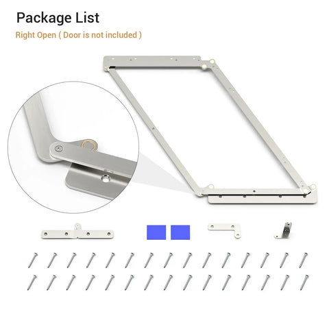 180 Degree Bifold Barn Door Hardware Kit Hidden For Left Open Closet Doors And Doorframe Mounting Invisible Sliding Bracket For A 32 Inch Opening Sleek Low Profile Track System With Quiet Smooth Operation