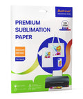 30 Sheets Heat Transfer Paper For Inkjet Sublimation Printers 8 By 11 Inch 125G High Transfer Rate No Curling Or Jamming
