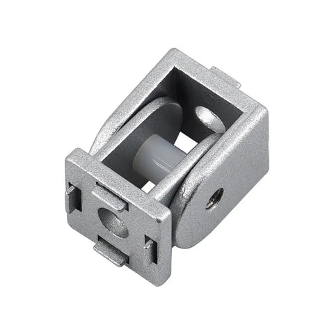 180 Degree Rotating Pivot Joints Set, 2020 Aluminum Zinc Alloy, Matte Gray Finish, 8 Pieces for Industrial Aluminum Frames