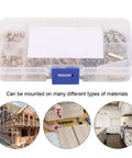Brass Spacer Kit For Electronics And 3D Printer Mounts, 180-Piece M2.5 Hardware Set in plastic organizer
