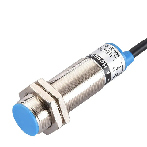 Inductive Proximity Sensor Shield Type LJ18A3-5-Z EX 5mm Detection, M18 10 To 30V DC NO 2 Wire Output 200mA Shielded Sensor For Metal Objects Reversal Protection And Short Circuit Guard Easy Install