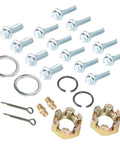 Components included in Beefed Up Four Wheel Drive Front Half Axle Assembly Kit For Electric ATVs Quads And Go Karts With Enhanced Torque And Traction For Tough Terrain Handling And Stability