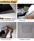 Installation steps for Heavy Duty Drywall Access Panel With Smooth Operating Handle Recessed Metal Wall Hole Cover For Indoor Hvac Ducts And Attic Laundry Sleek Aluminum Service Door 36 By 40 Inches No Sweat Install.