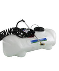 15 Gallon ATV Boomless Broadcast Sprayer With 16 Foot Swath, 2.2 GPM On Demand Diaphragm Pump, UV Resistant Translucent Tank