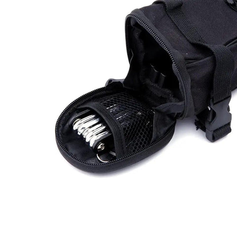 14 In 1 Bike Repair Tool Kit With Under Seat Saddle Bag For Road Mountain And Commuter Bikes Includes Chain Tool Hex Keys Tire Levers Wrench Set