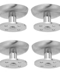 Adjustable 35mm Height Stainless Steel Furniture Legs Set Of 4 With Screws, Round Sofa Cabinet And Table Feet, Durable Replacement Hardware
