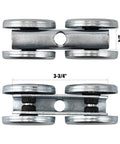 Box Rail Hanger Kit 2 Set For Exterior Barn Doors, Heavy Duty Hardware With 225 Lbs Safe Working Load, Zinc Plated Finish