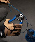 Beefy Heavy Duty Cable Cutter for ACSR and Hardened Wire cutting blue cable with plastic coated grips and steel blades